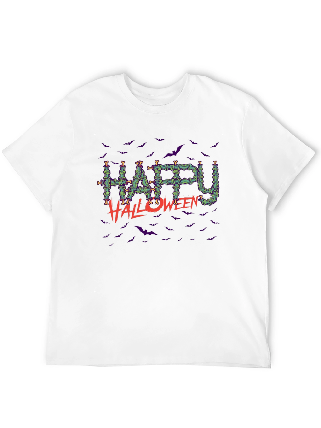 Happy Halloween Bats Graphic Tee