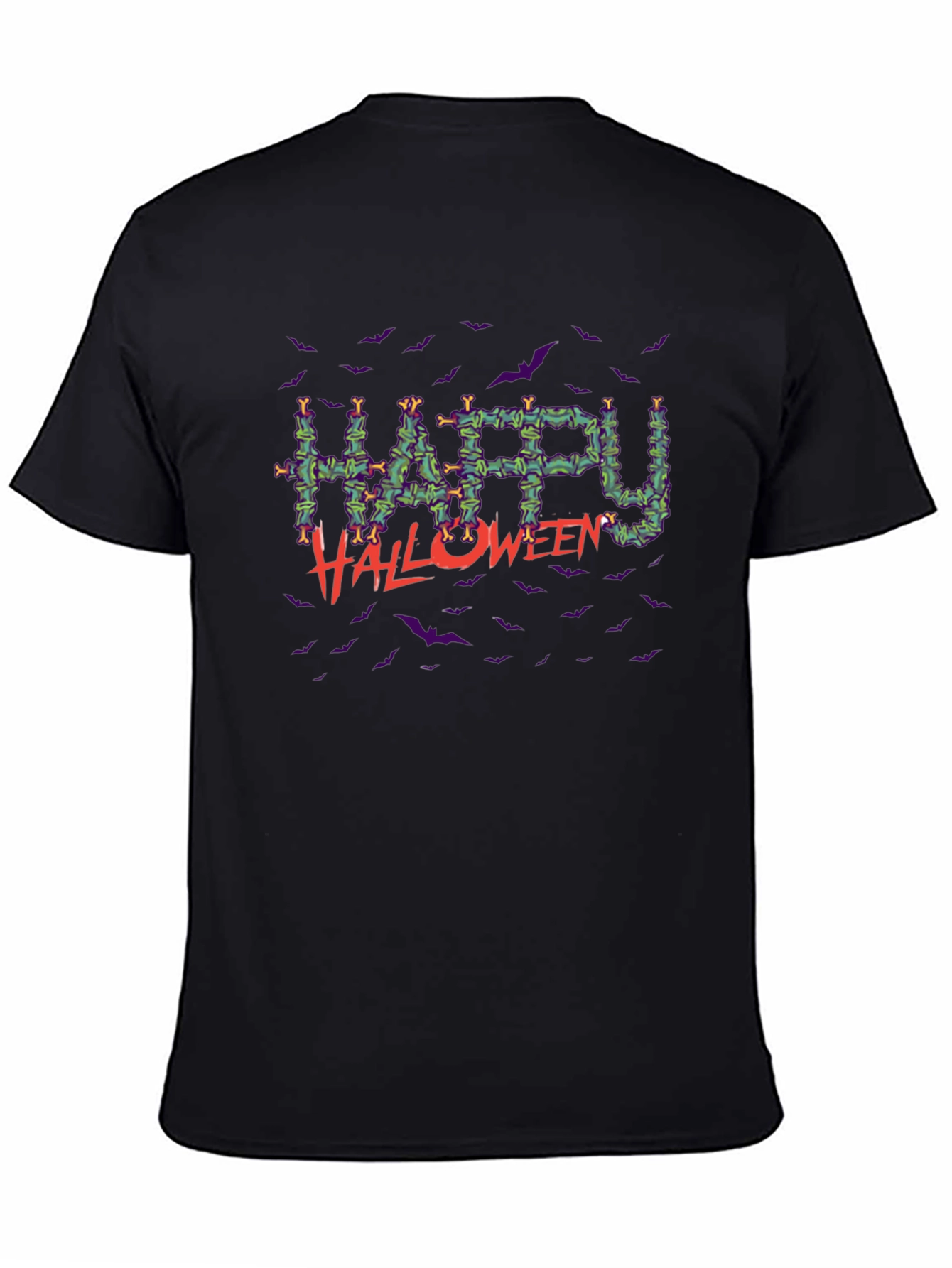Happy Halloween Bats Graphic Tee