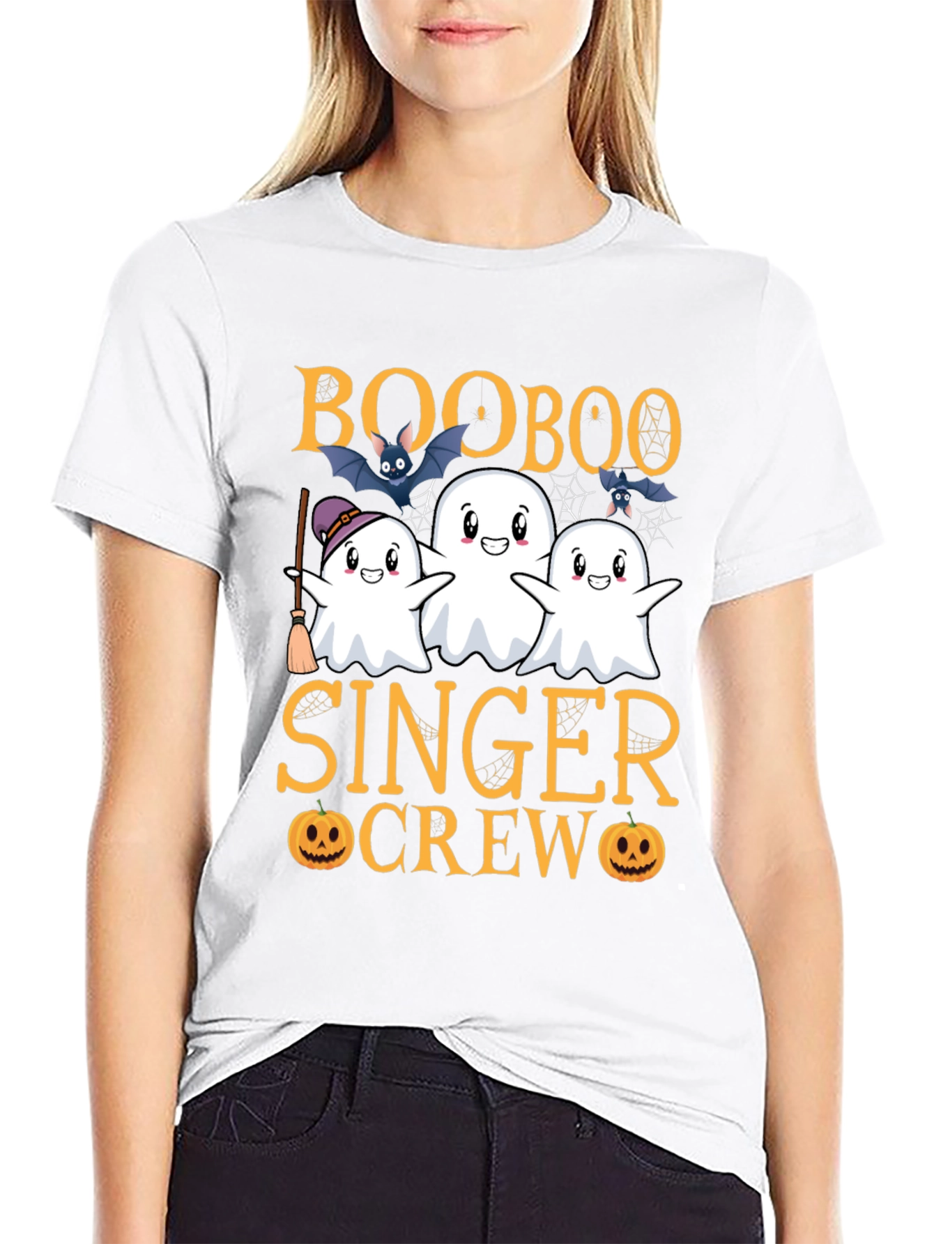 Boo Boo Singer Crew Halloween Graphic Tee