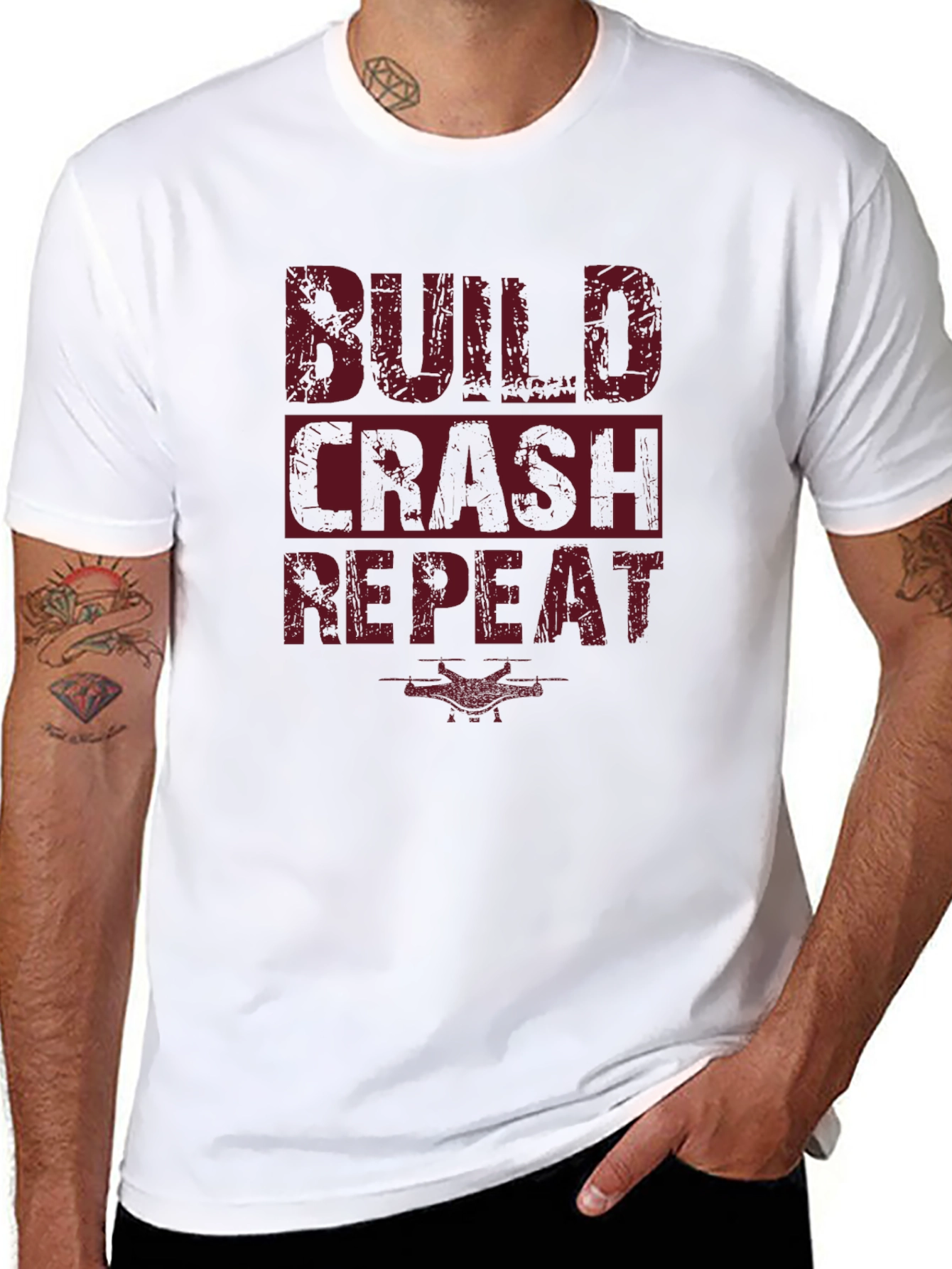 Build Crash Repeat Graphic T-Shirt