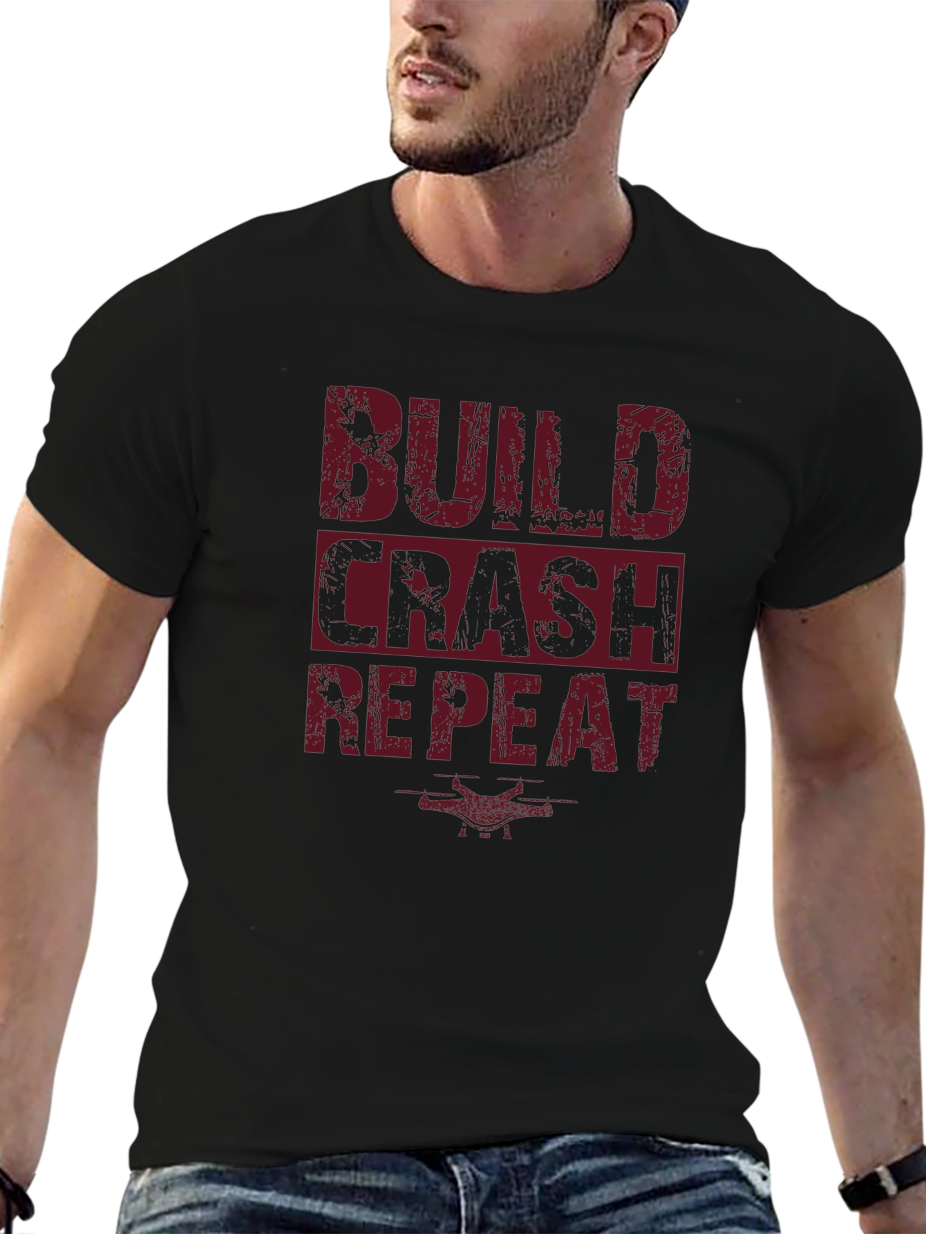 Build Crash Repeat Graphic T-Shirt