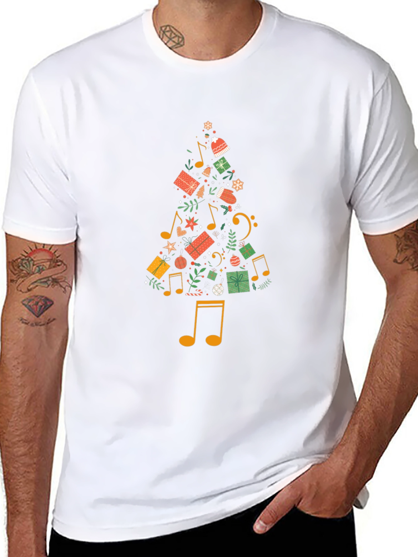 Festive Musical Christmas Tree T-Shirt