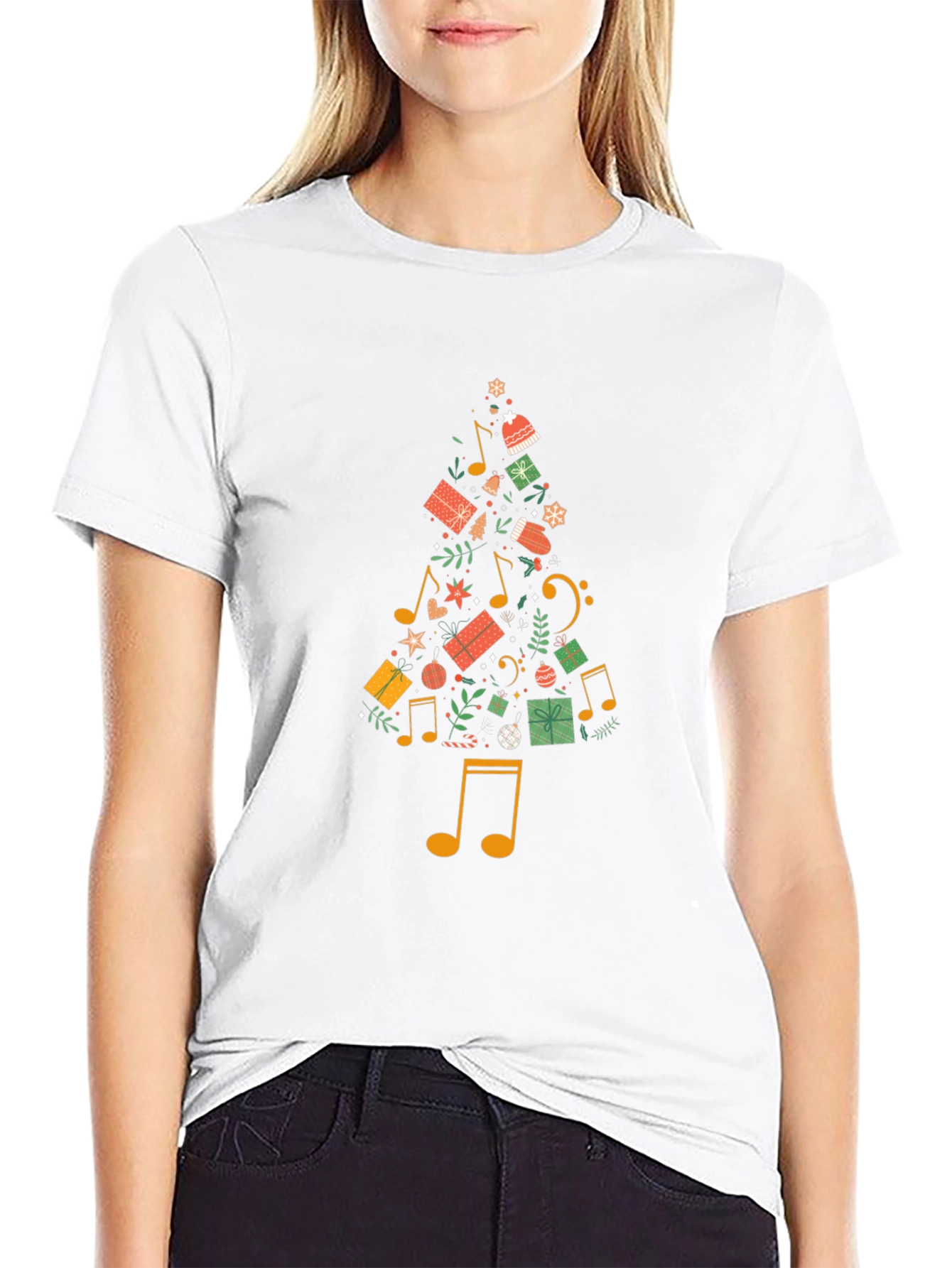Festive Musical Christmas Tree T-Shirt