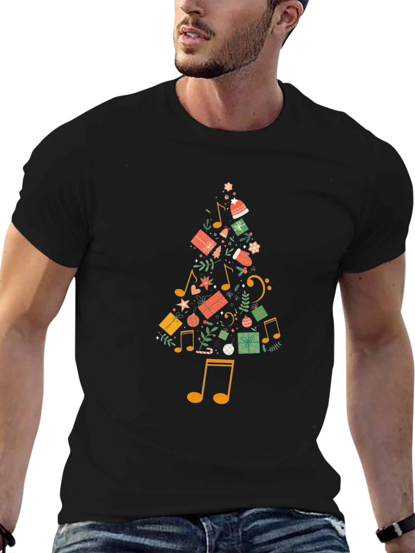 Festive Musical Christmas Tree T-Shirt