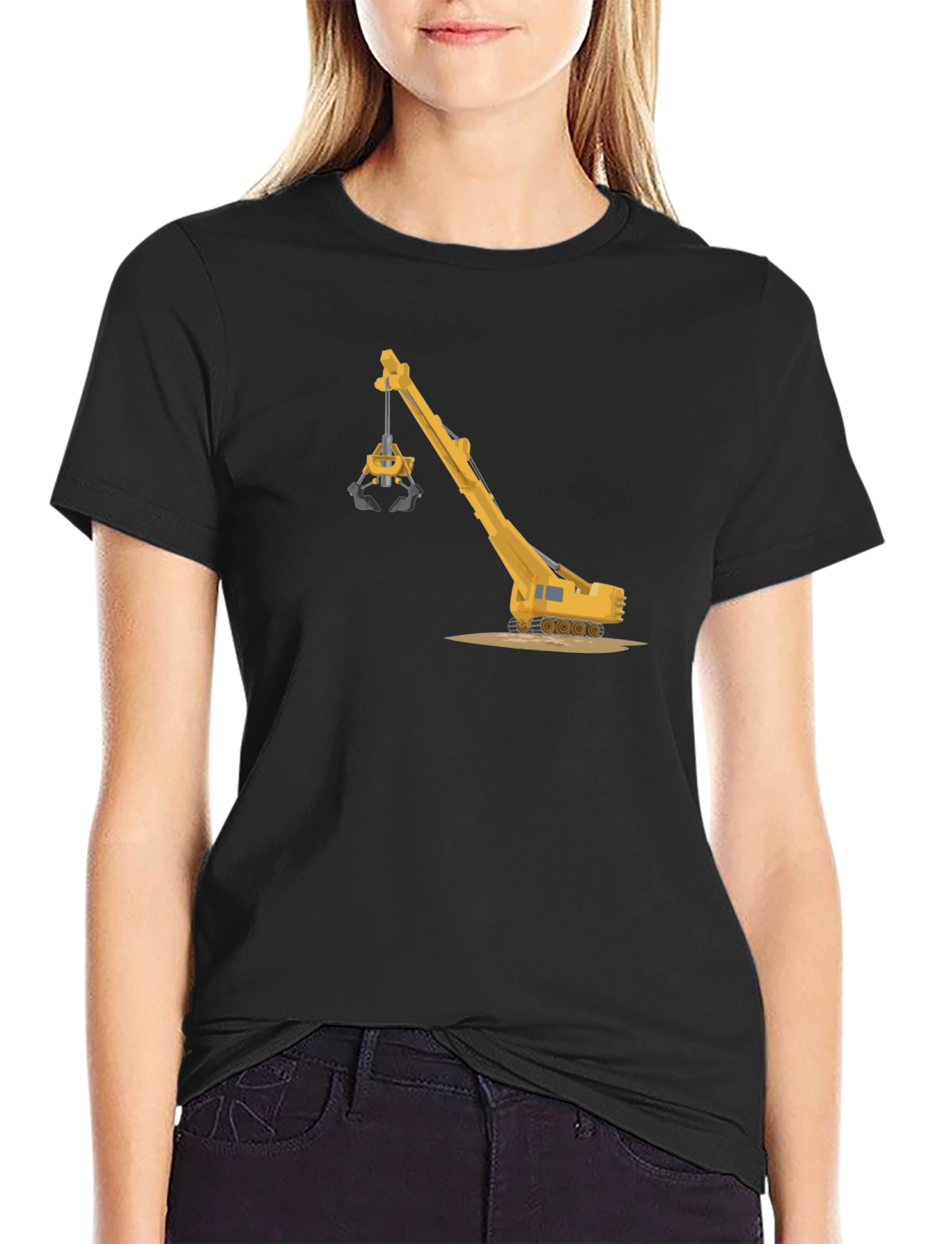 Crane Graphic T-Shirt - Heavy Equipment Tee