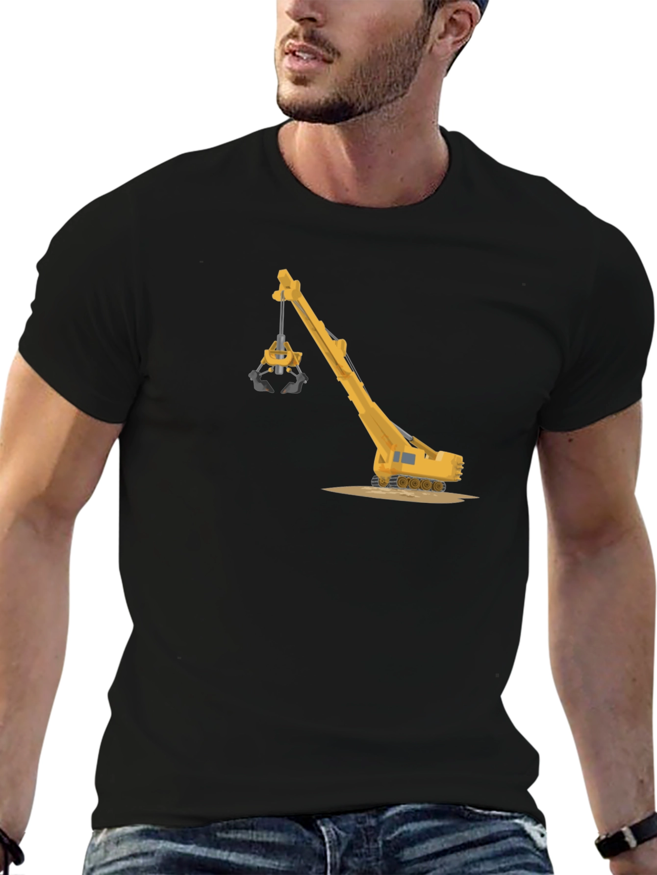 Crane Graphic T-Shirt - Heavy Equipment Tee
