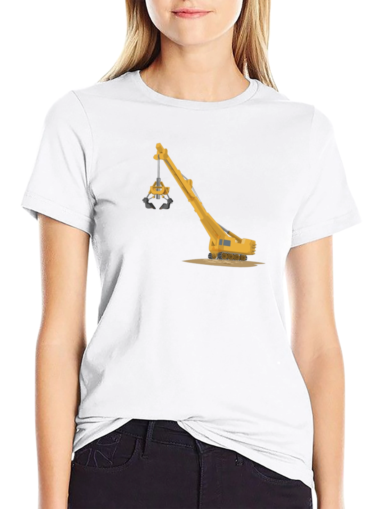 Crane Graphic T-Shirt - Heavy Equipment Tee