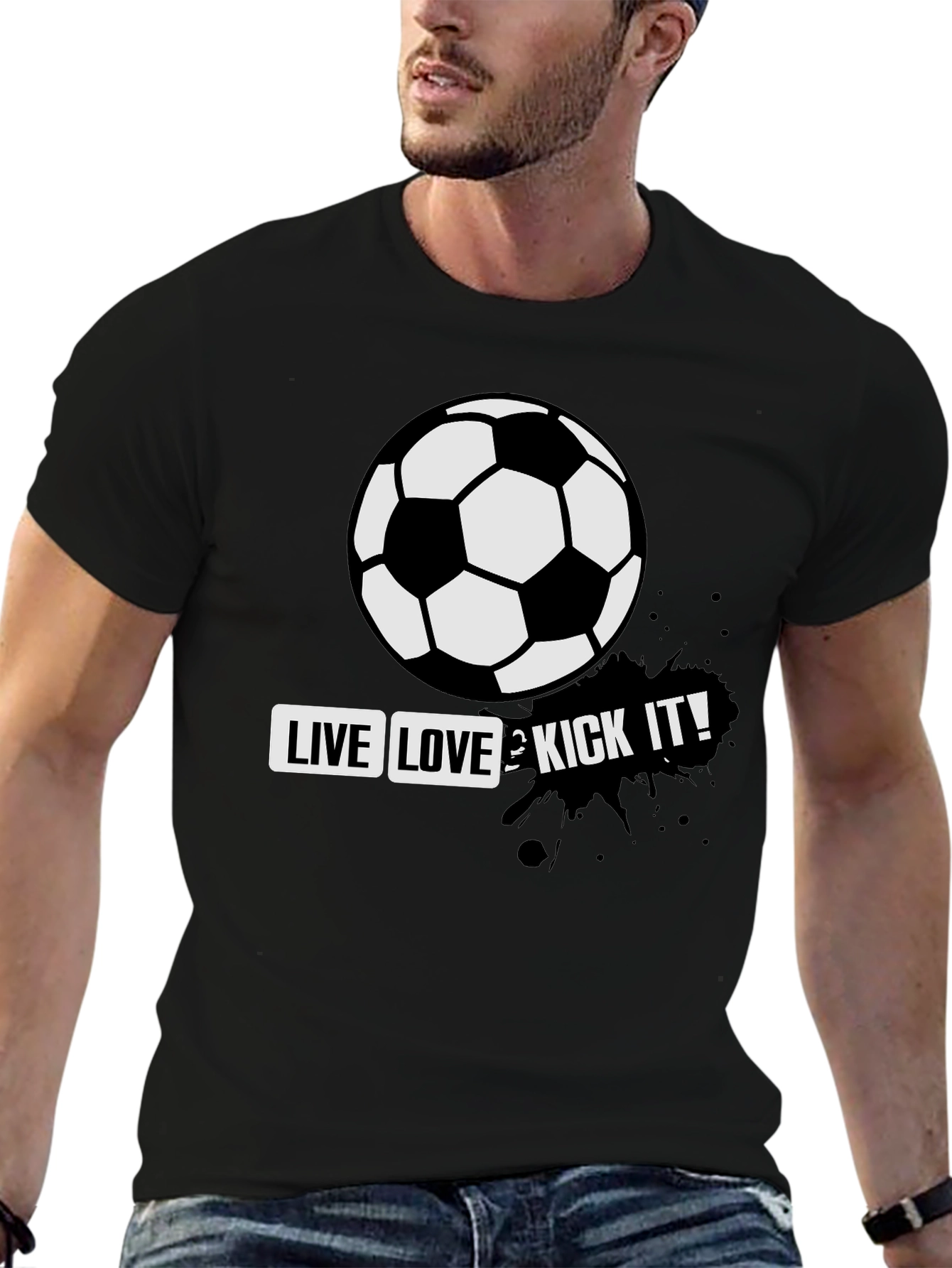 Live Love & Kick It Soccer T-Shirt