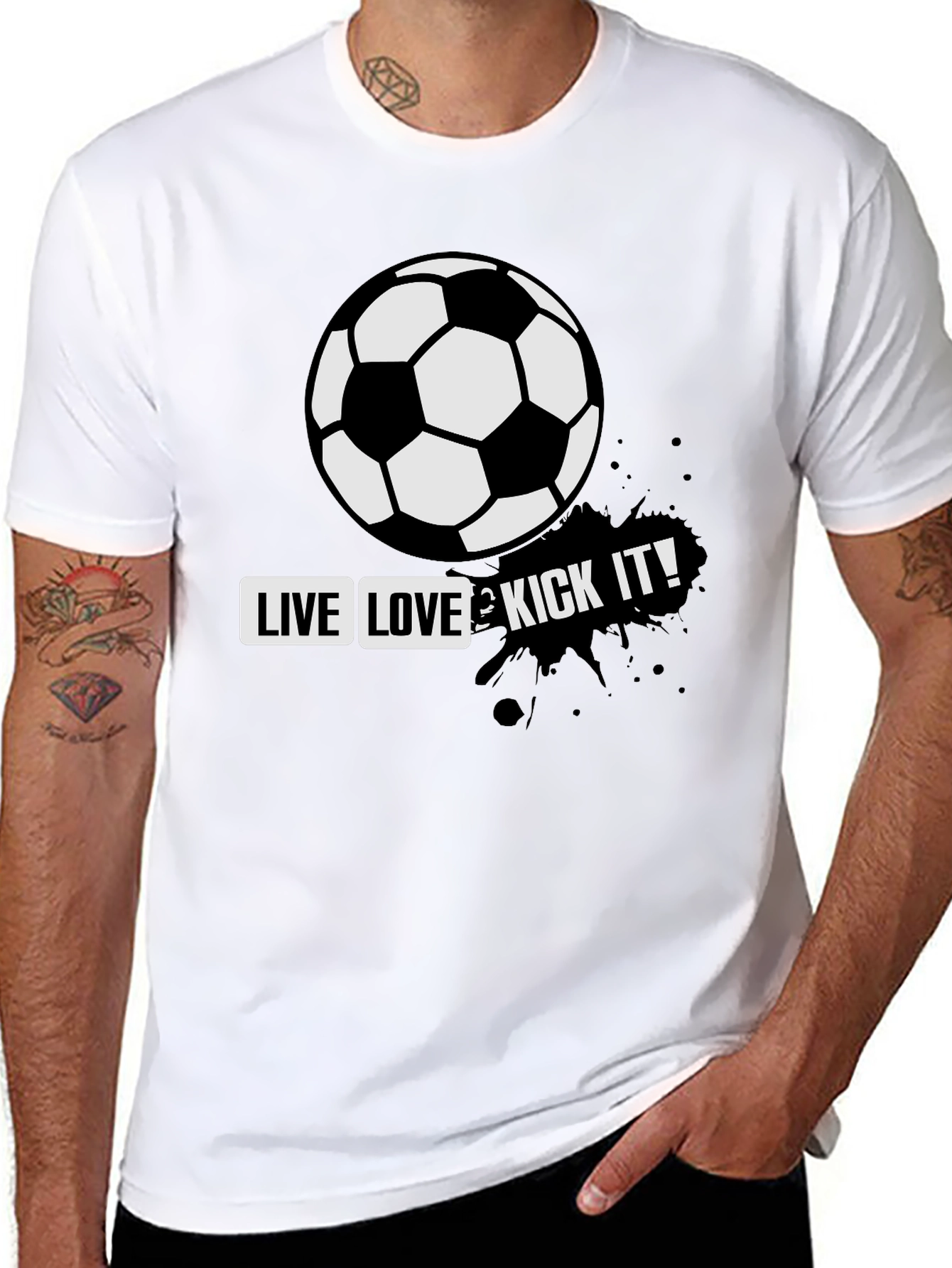 Live Love & Kick It Soccer T-Shirt
