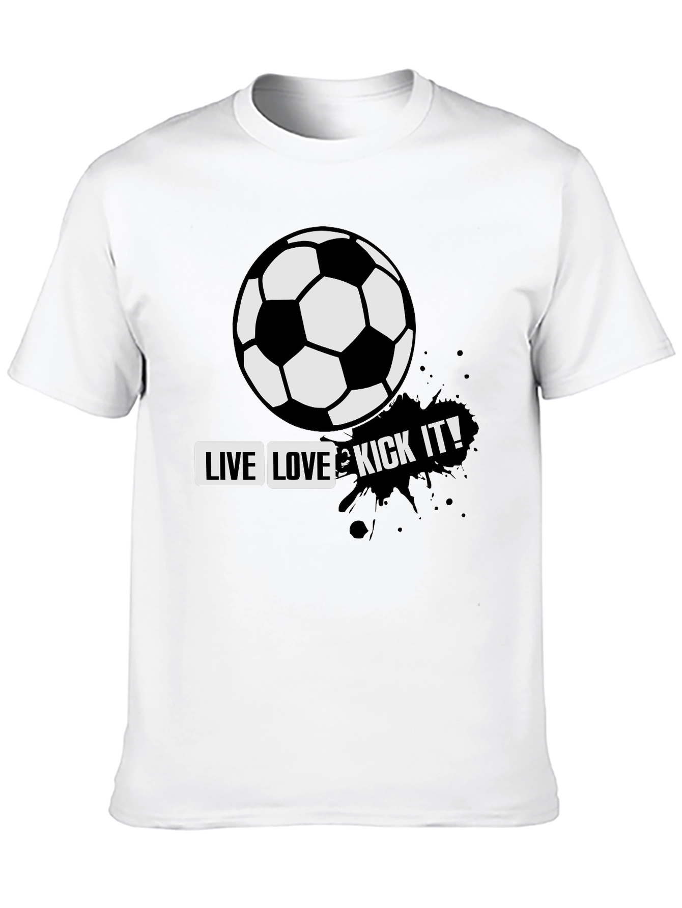 Live Love & Kick It Soccer T-Shirt