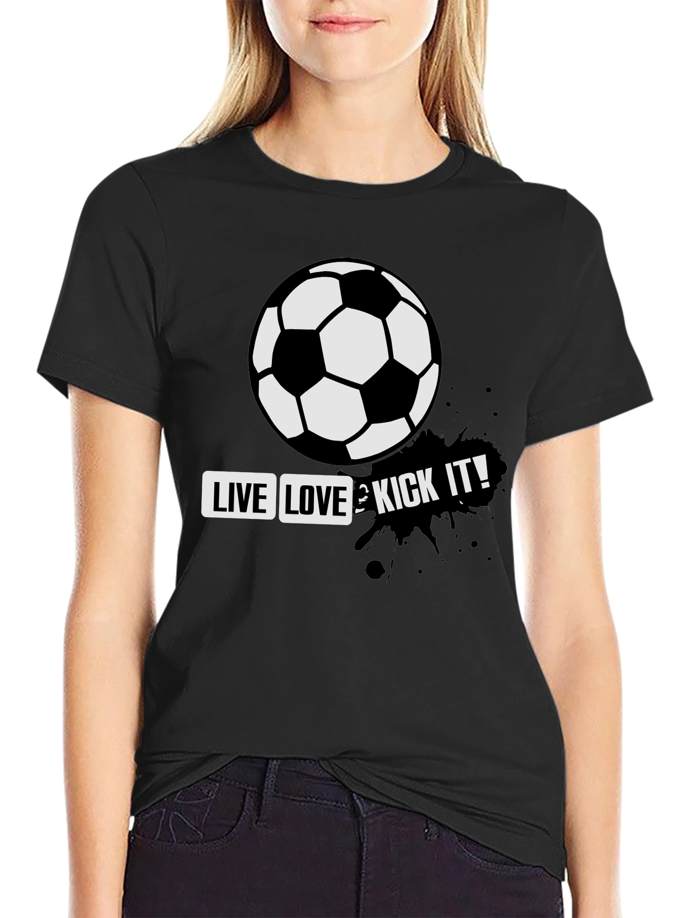Live Love & Kick It Soccer T-Shirt