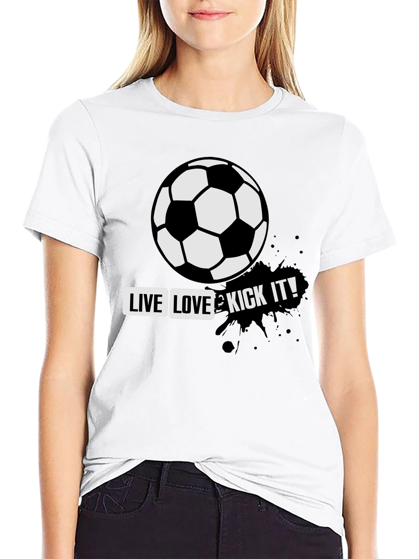 Live Love & Kick It Soccer T-Shirt