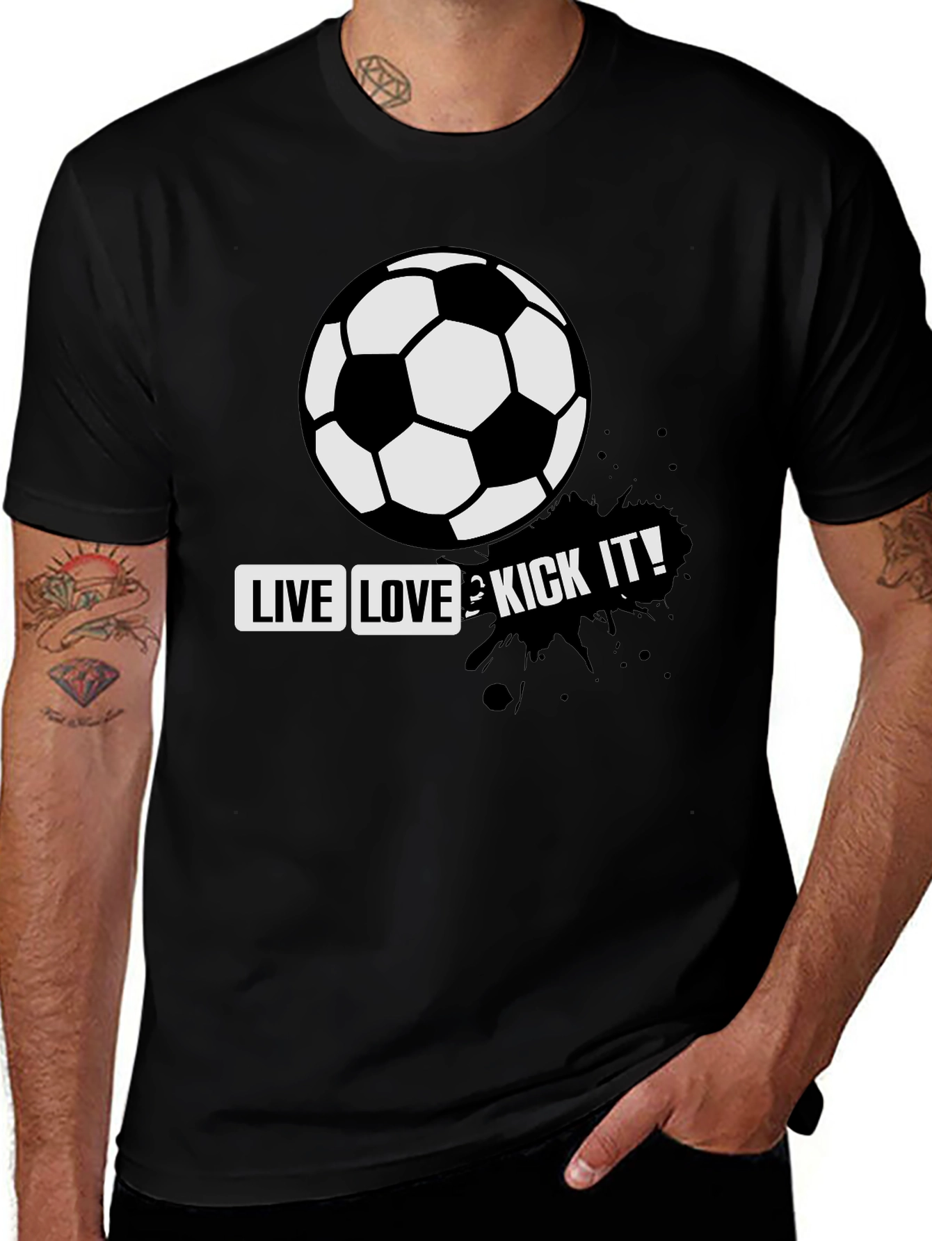 Live Love & Kick It Soccer T-Shirt