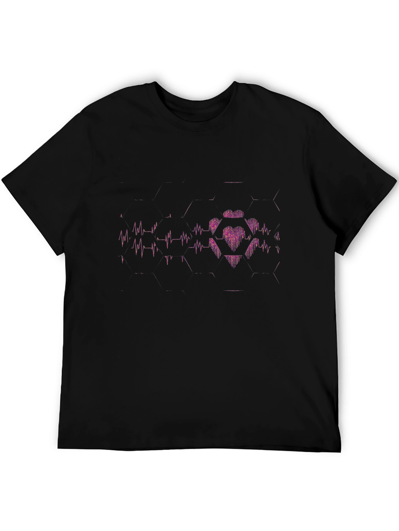 Heartbeat Hexagon Graphic Tee