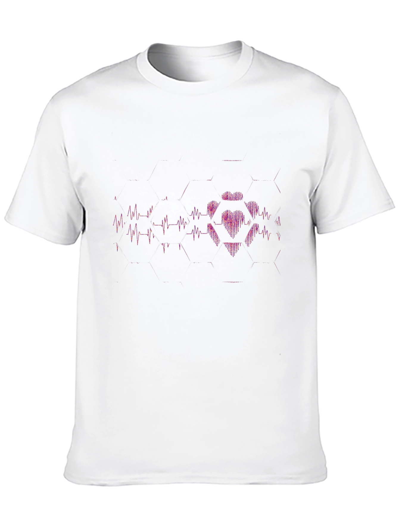Heartbeat Hexagon Graphic Tee