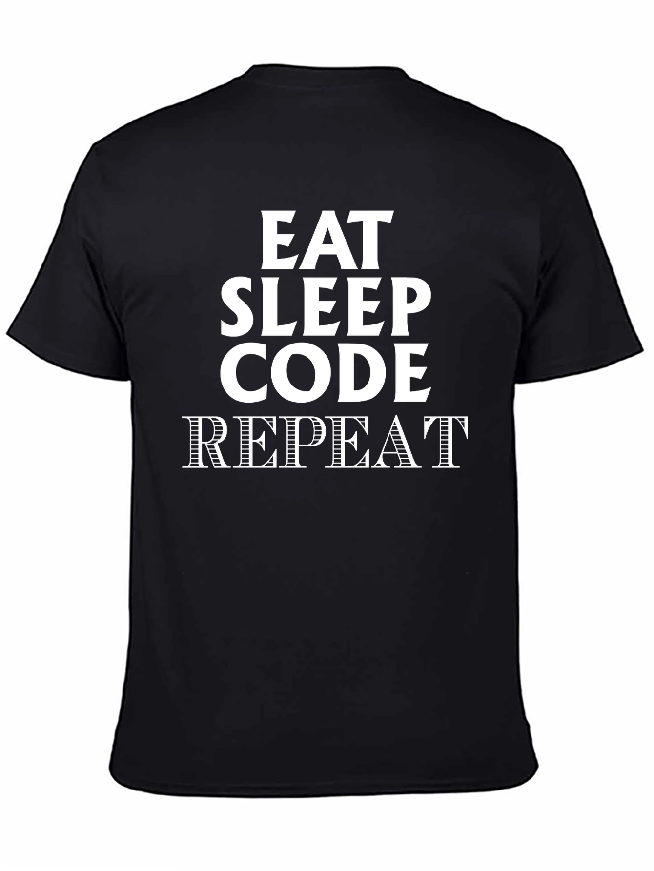Eat Sleep Code Repeat Black T-Shirt