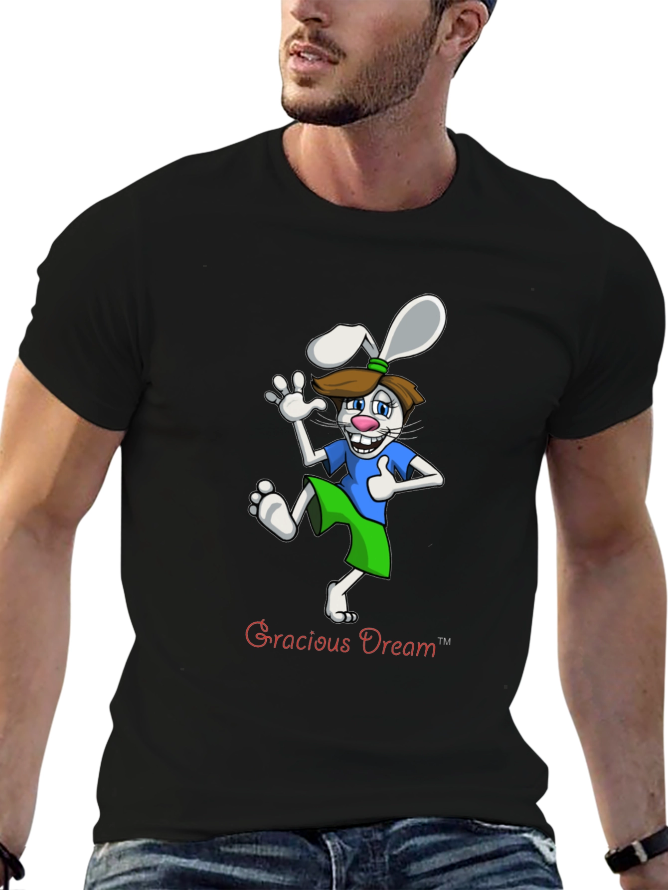 Gracious Dream Black Graphic Tee