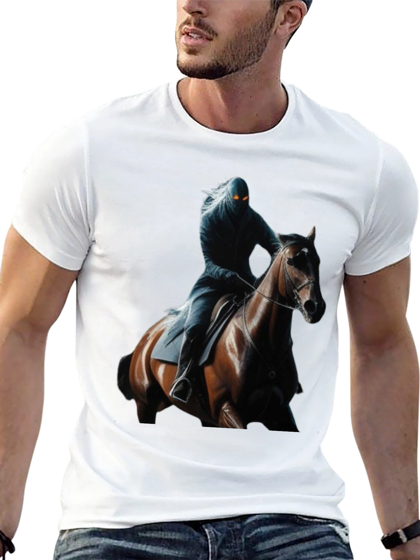 Dark Rider Graphic Tee - Stylish Mens Shirt