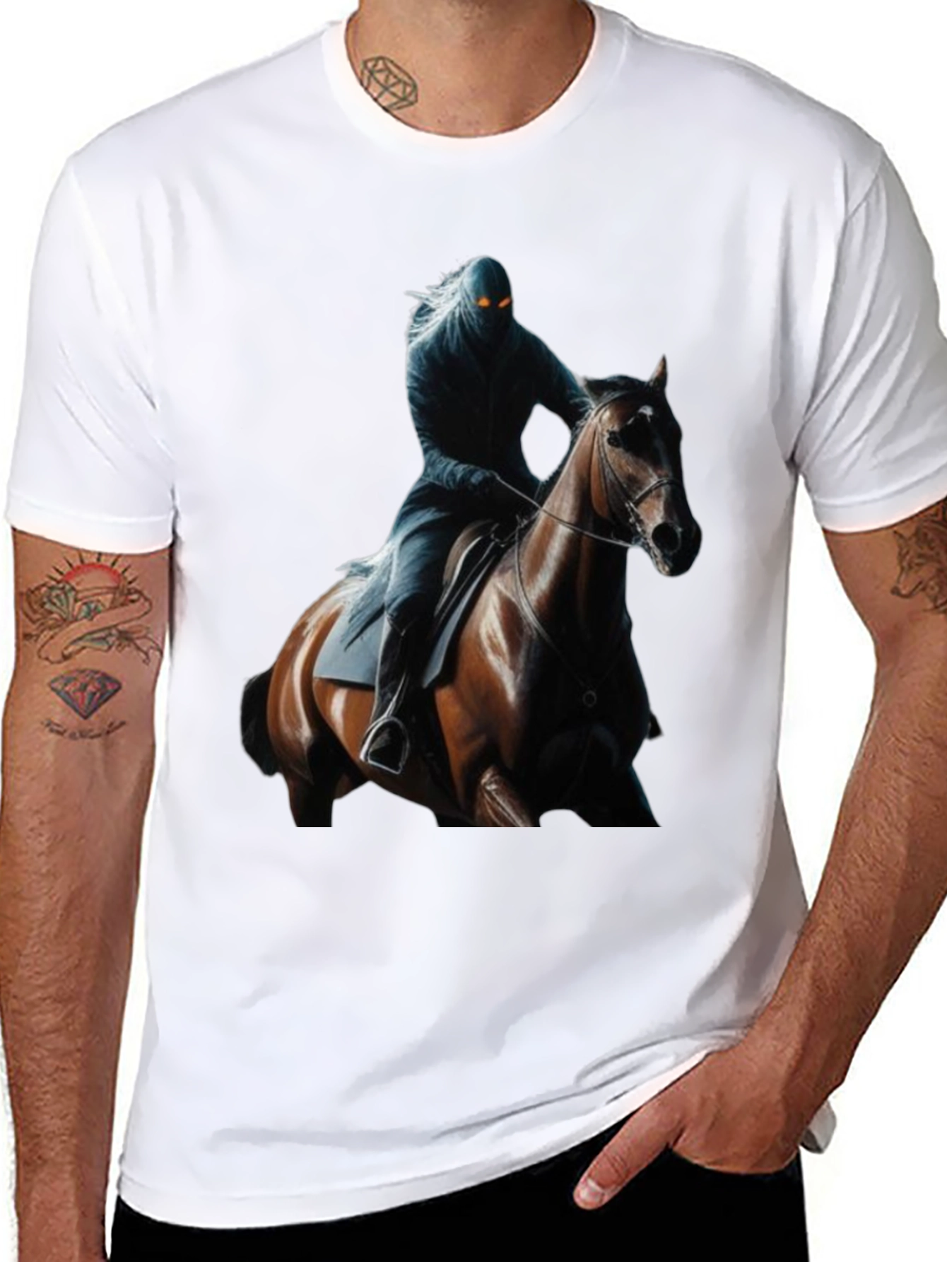 Dark Rider Graphic Tee - Stylish Mens Shirt