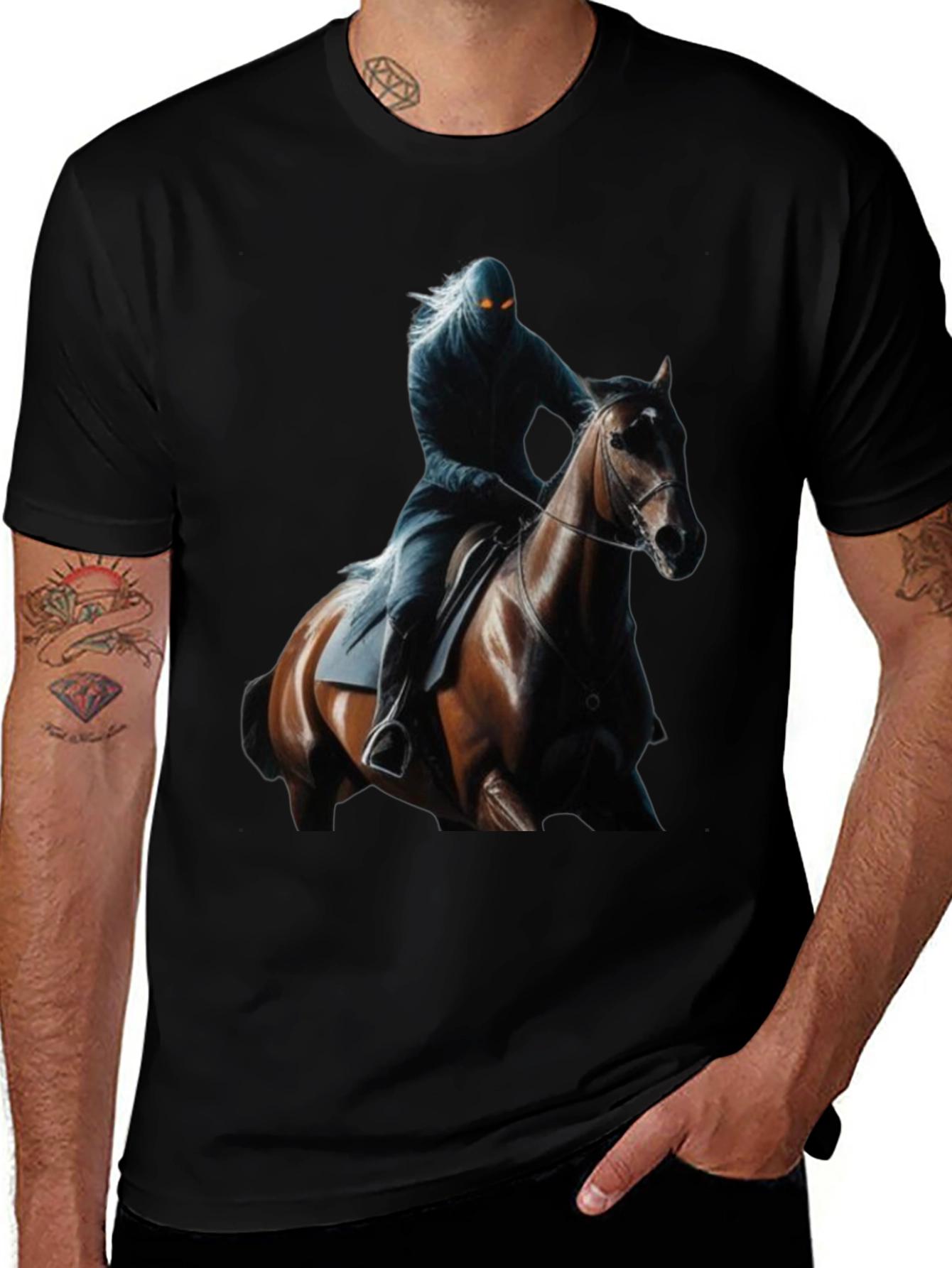 Dark Rider Graphic Tee - Stylish Mens Shirt