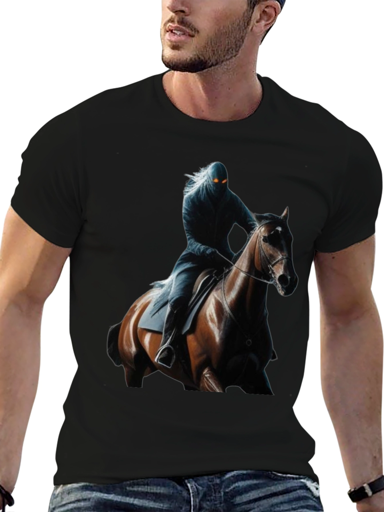 Dark Rider Graphic Tee - Stylish Mens Shirt