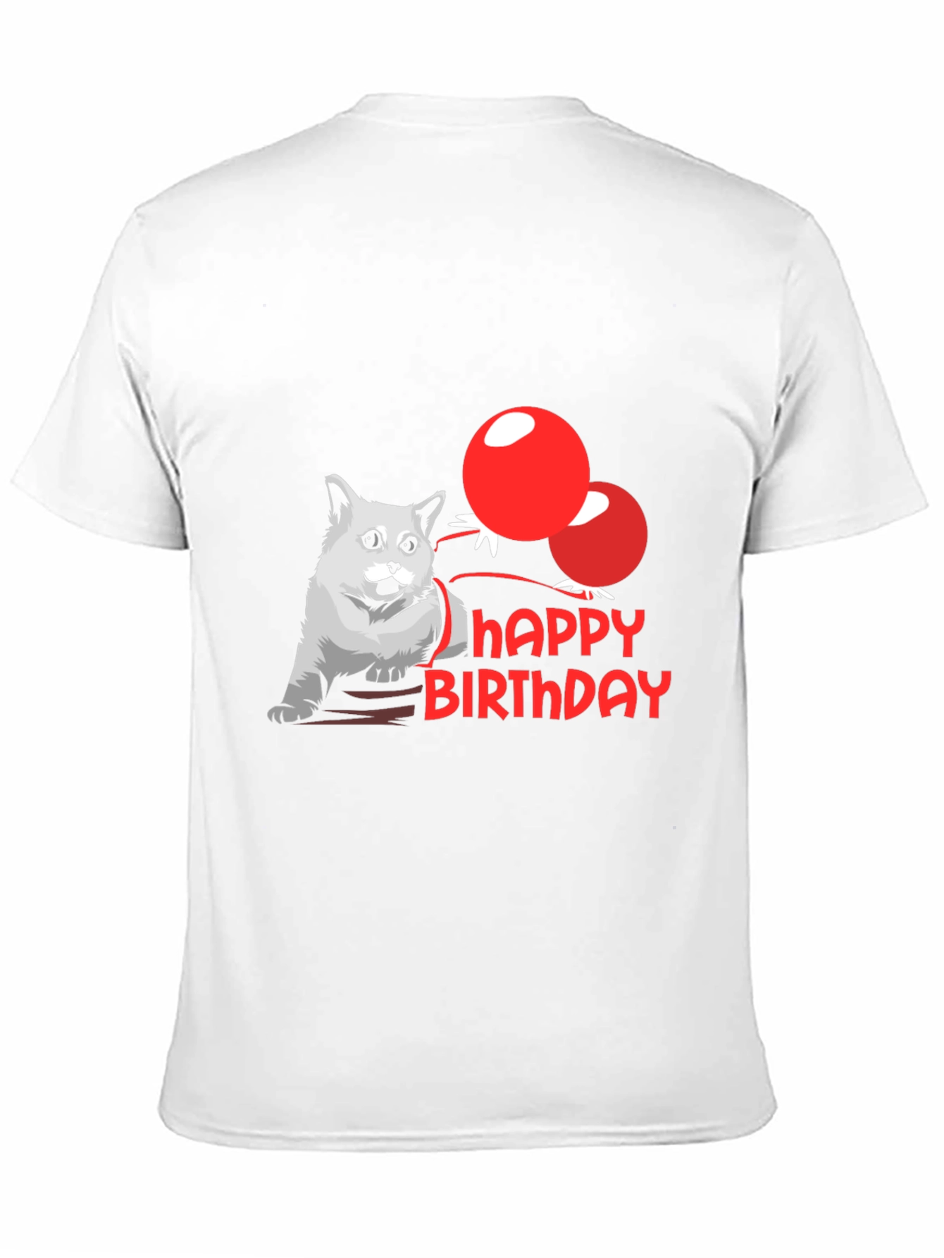 Cat Birthday T-Shirt - Cute Graphic Tee