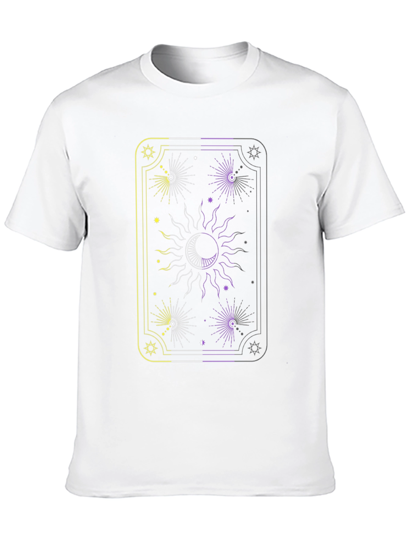 Celestial Sun and Moon Tarot Card Graphic Tee