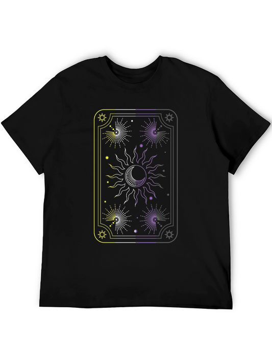 Celestial Sun and Moon Tarot Card Graphic Tee