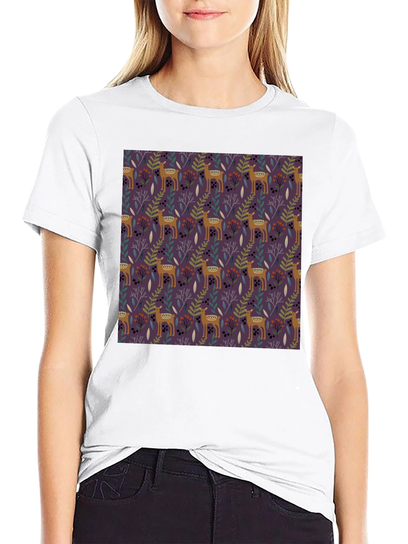 Deer Forest T-Shirt - Unique Graphic Tee
