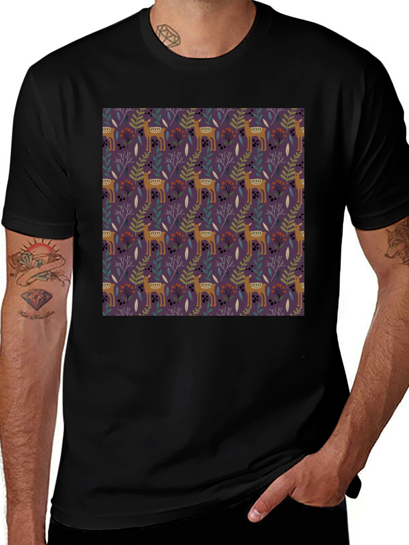 Deer Forest T-Shirt - Unique Graphic Tee