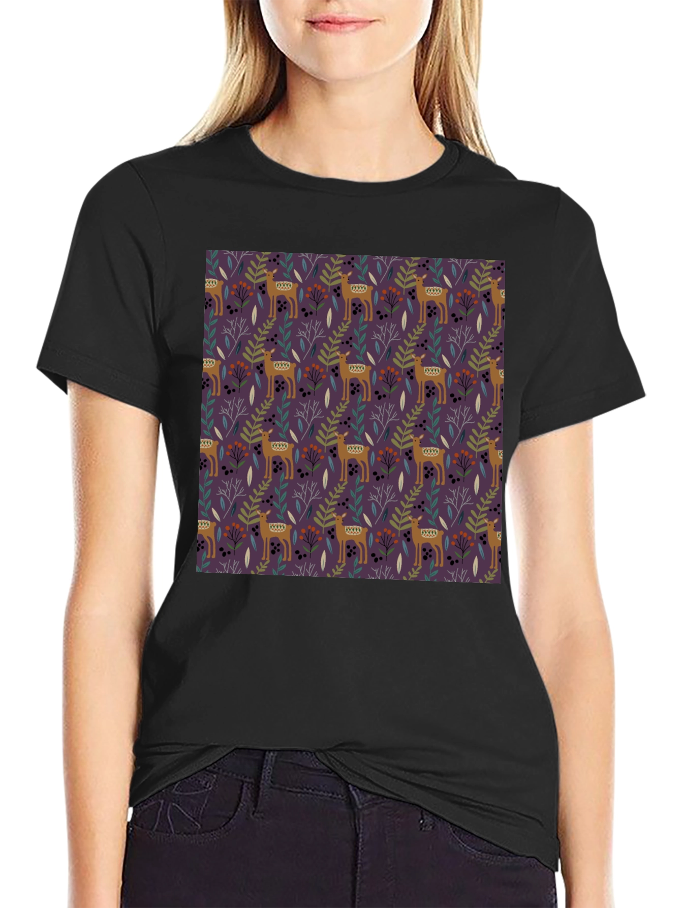 Deer Forest T-Shirt - Unique Graphic Tee