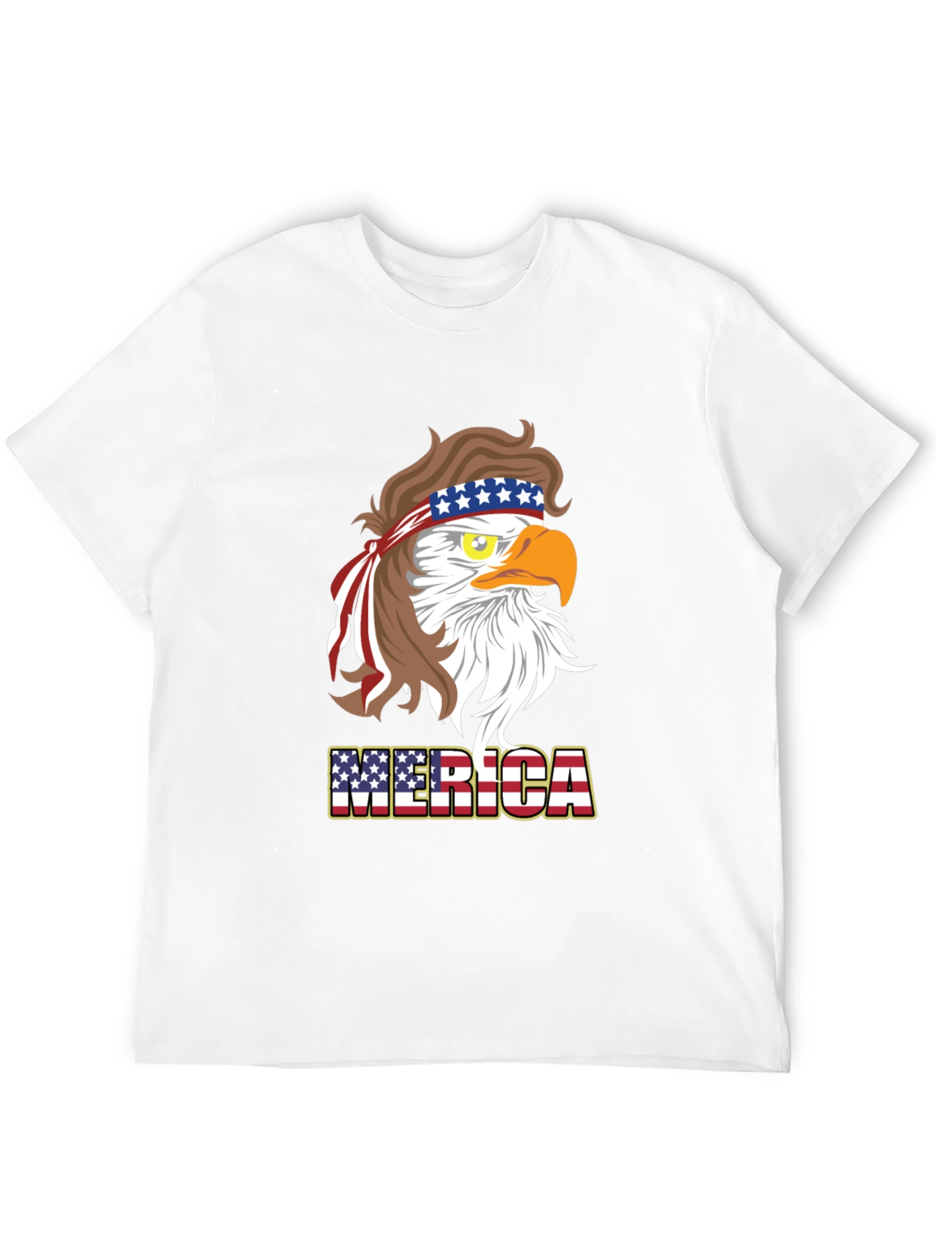 America Eagle T-Shirt Patriotic Design Mens Tee