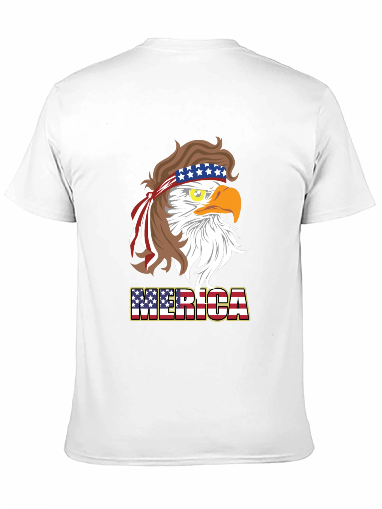 America Eagle T-Shirt Patriotic Design Mens Tee