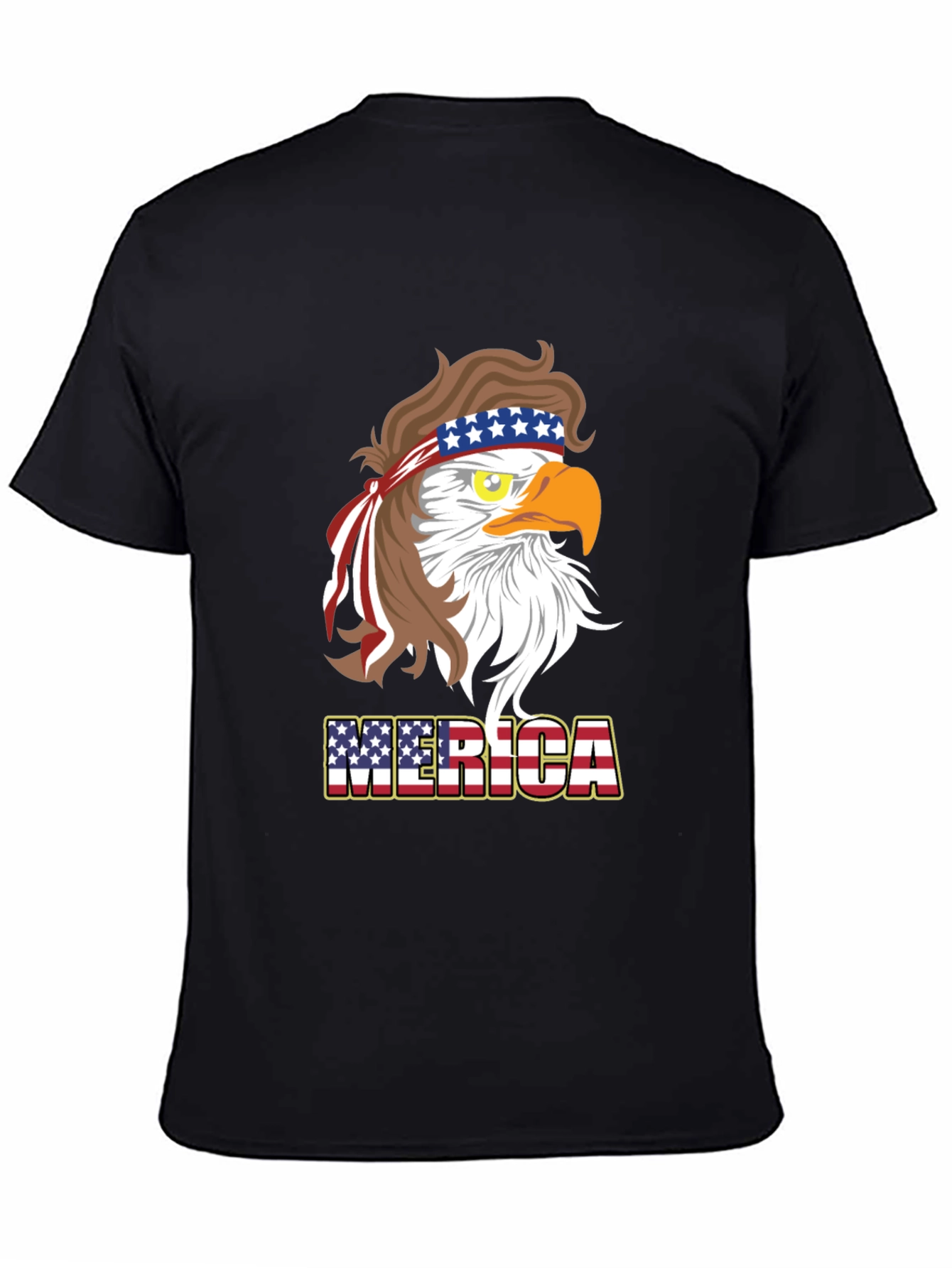 America Eagle T-Shirt Patriotic Design Mens Tee