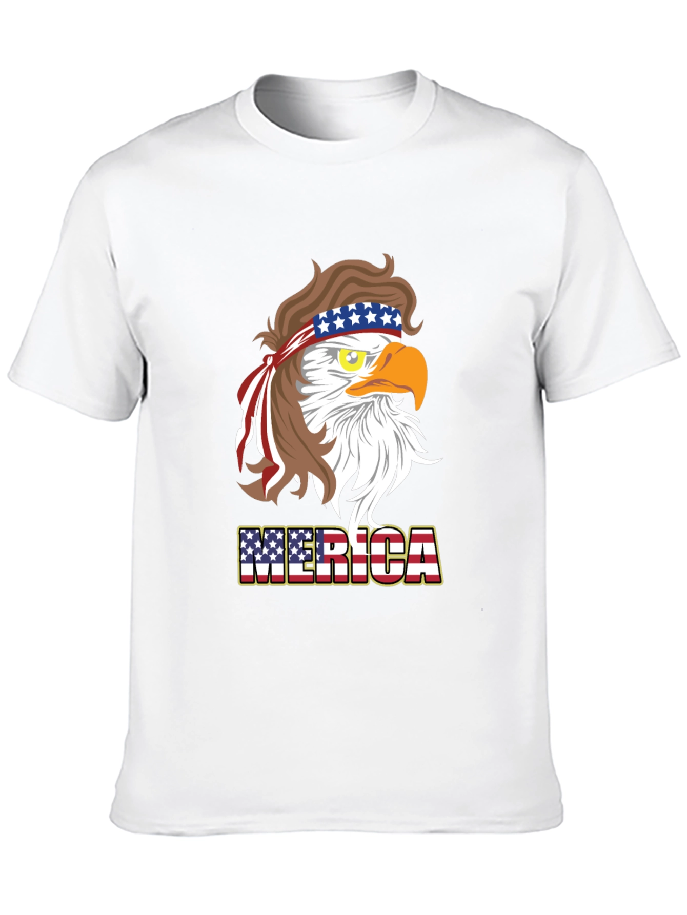 America Eagle T-Shirt Patriotic Design Mens Tee