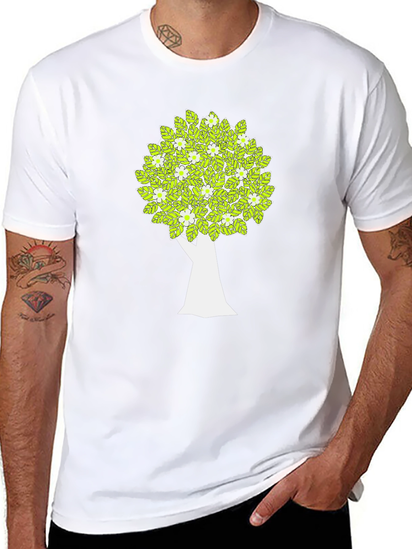 Tree Graphic Black T-Shirt