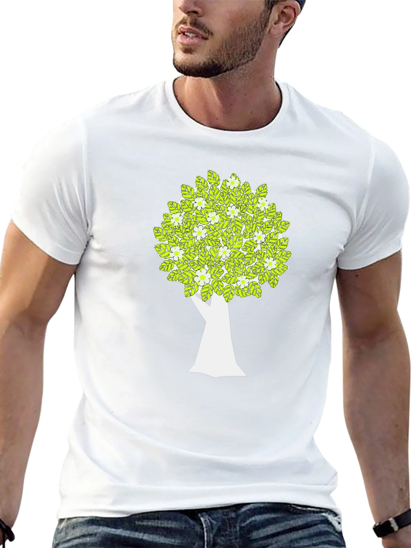 Tree Graphic Black T-Shirt