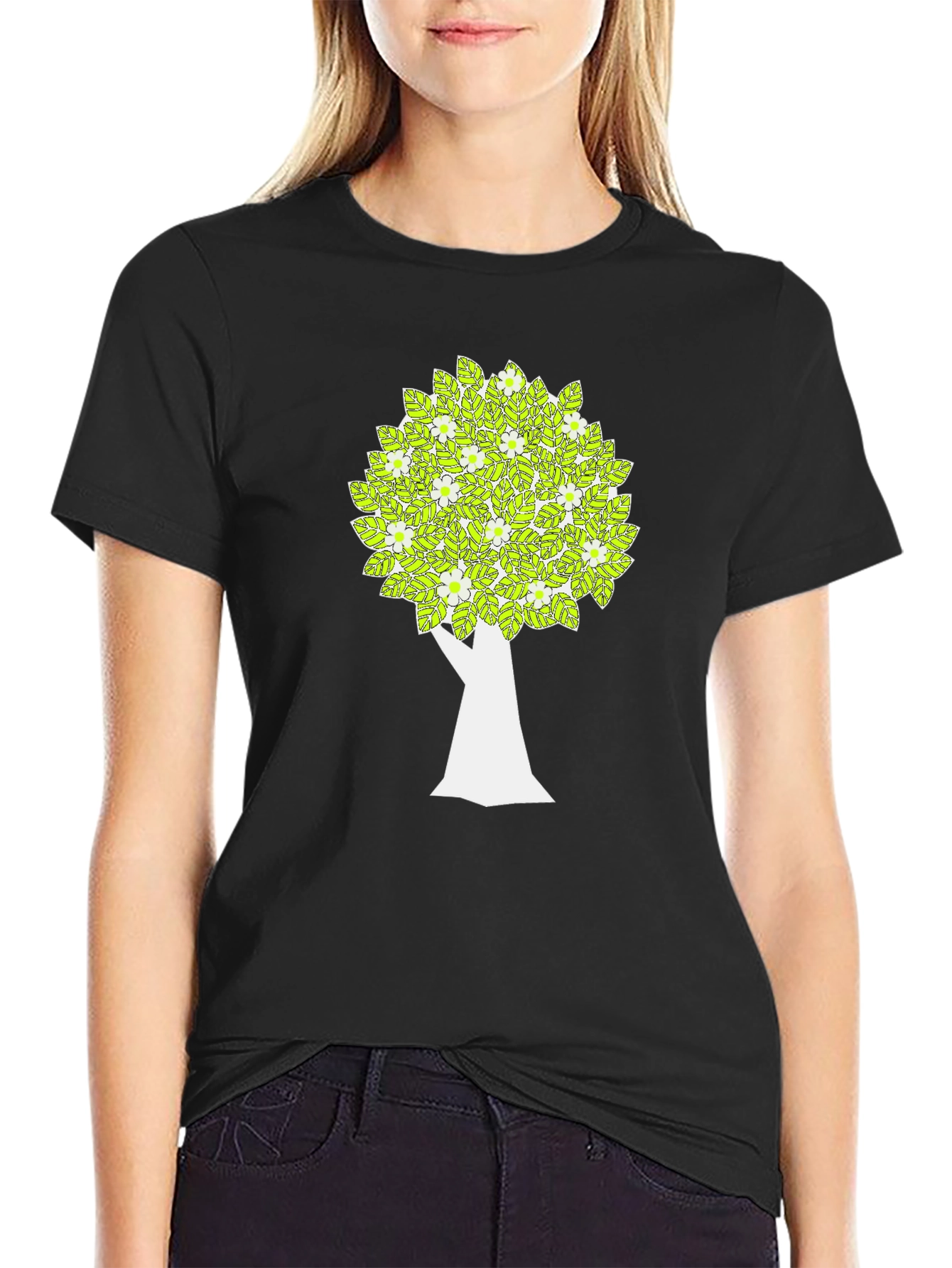 Tree Graphic Black T-Shirt