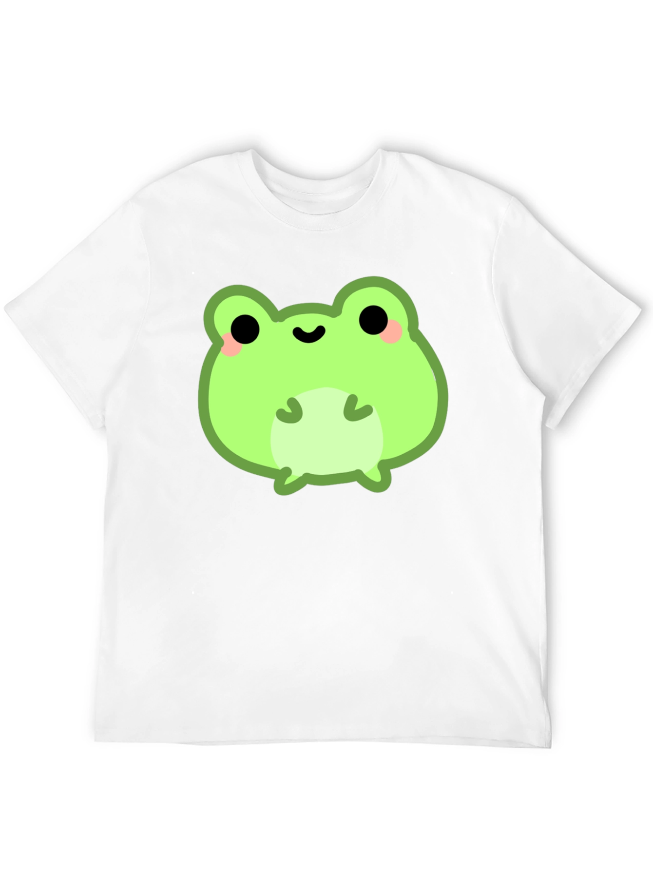 Cute Frog Graphic Tee - Black Cotton Shirt