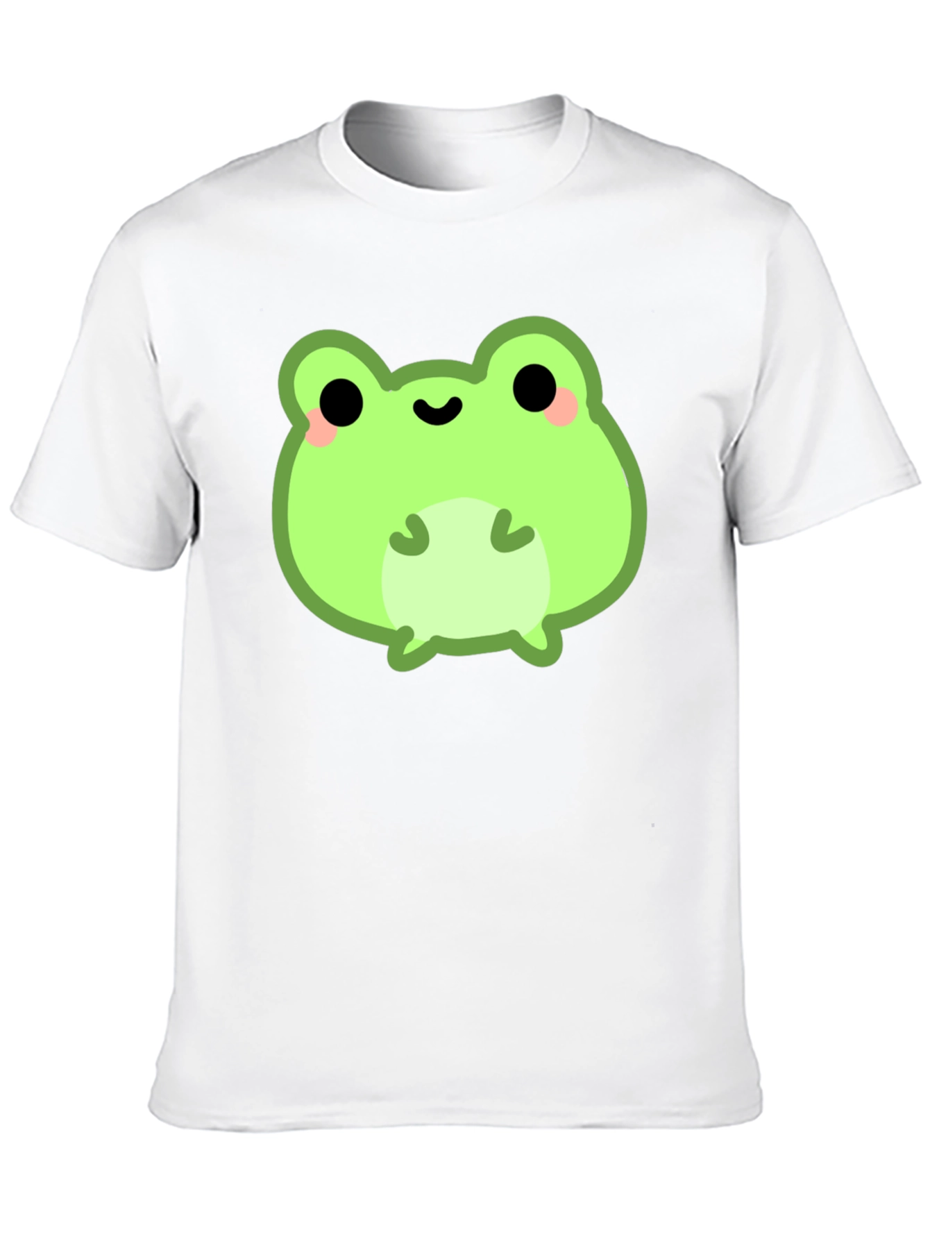 Cute Frog Graphic Tee - Black Cotton Shirt