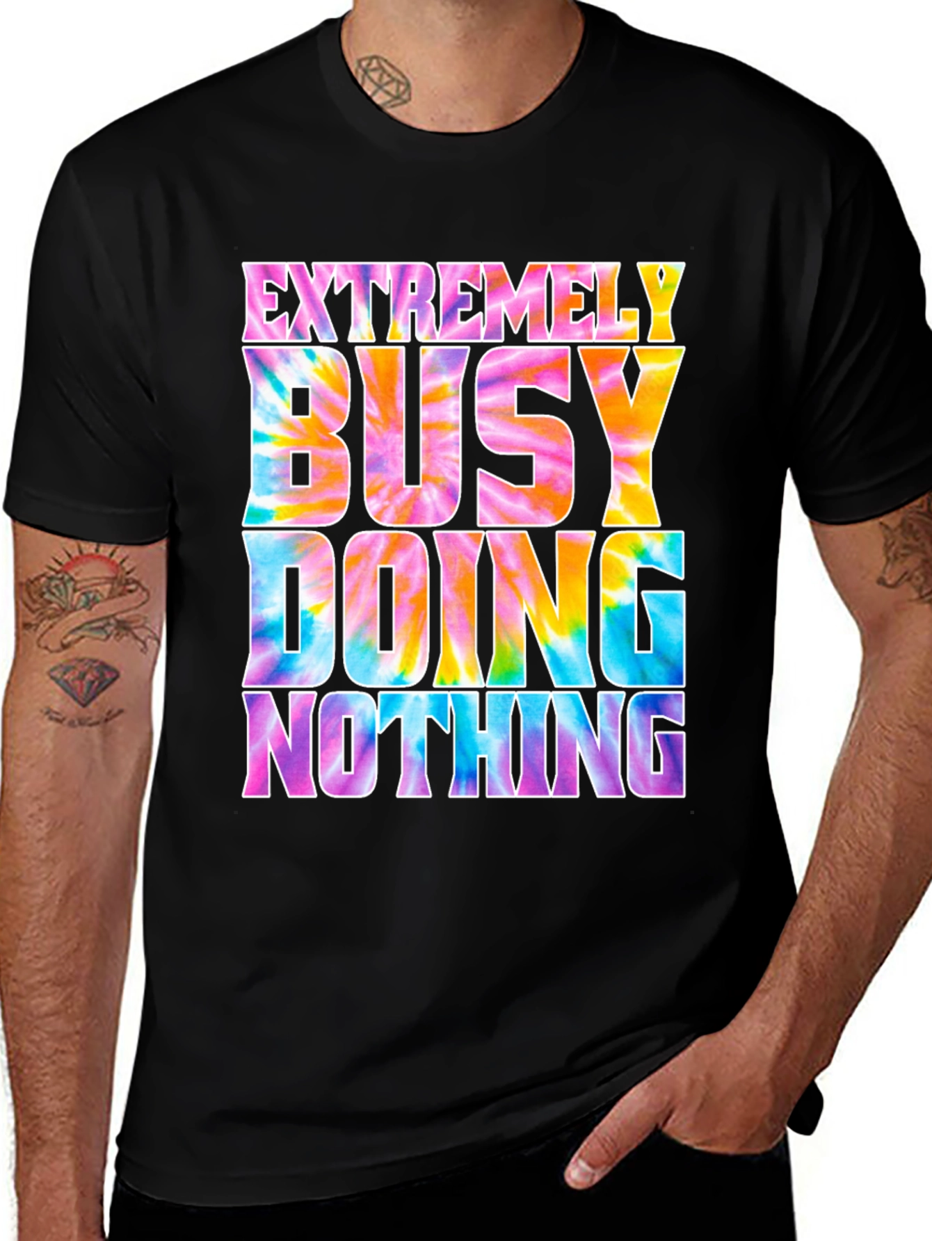 Extremely Busy Doing Nothing Graphic Tee