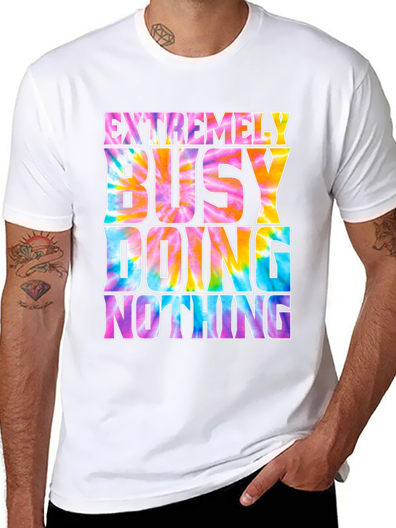 Extremely Busy Doing Nothing Graphic Tee