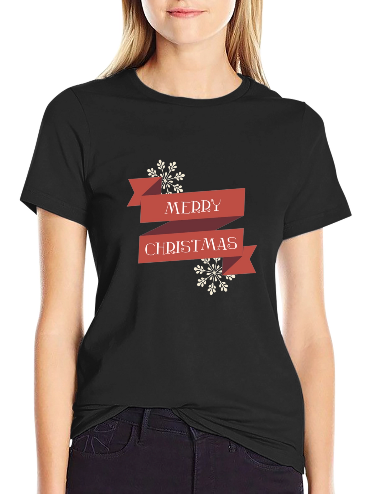 Festive Merry Christmas Graphic Tee - Holiday Style