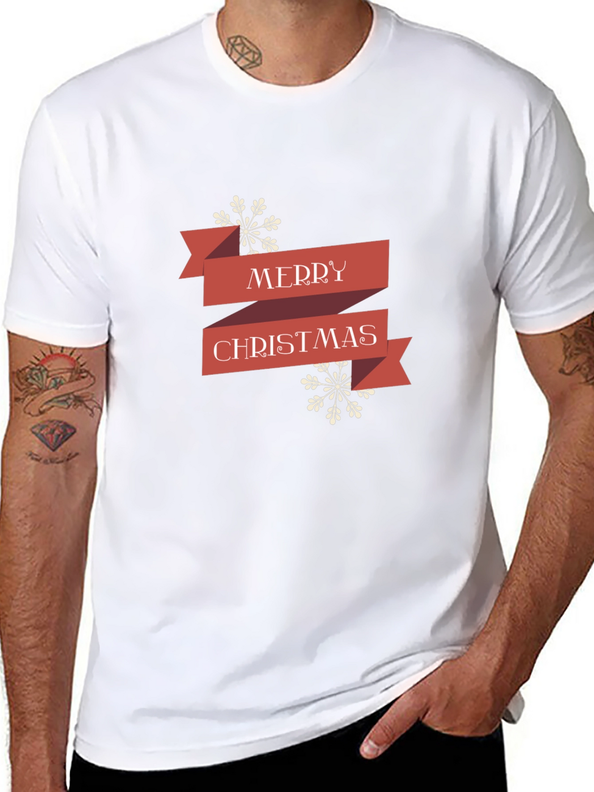 Festive Merry Christmas Graphic Tee - Holiday Style