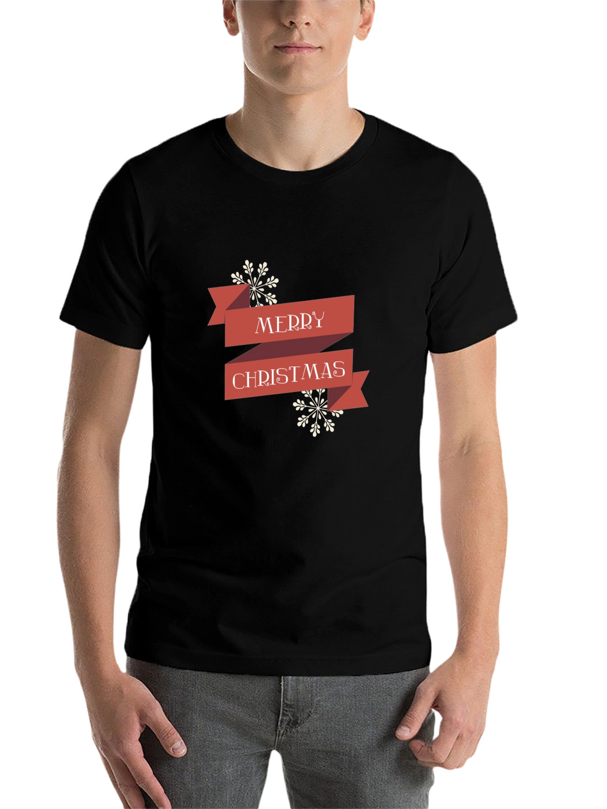 Festive Merry Christmas Graphic Tee - Holiday Style