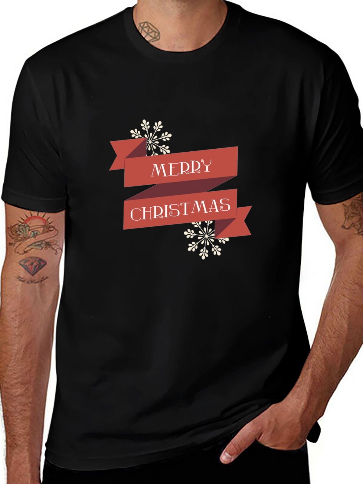 Festive Merry Christmas Graphic Tee - Holiday Style