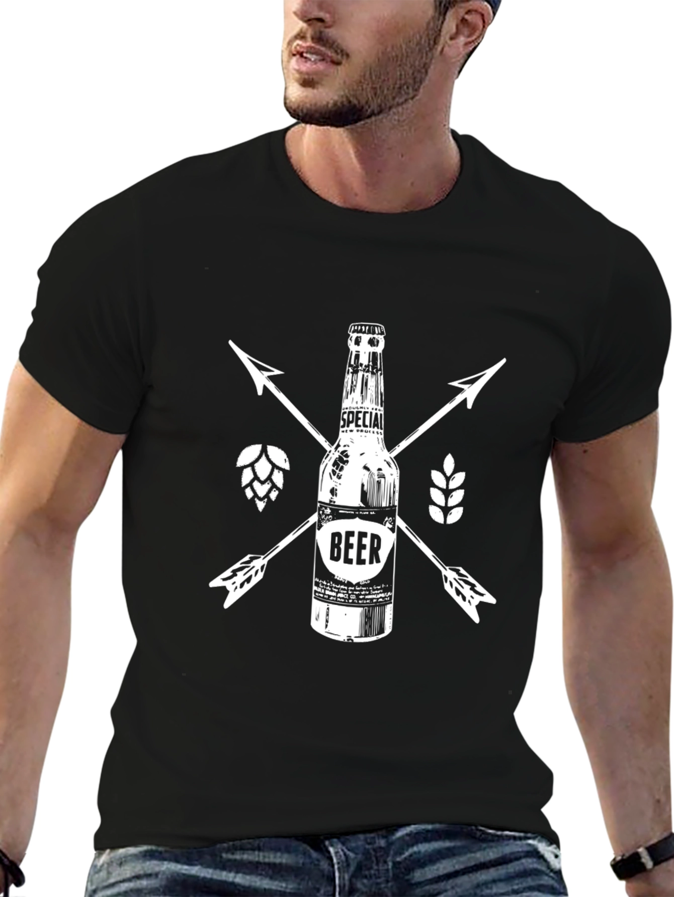 Beer Bottle Graphic Tee