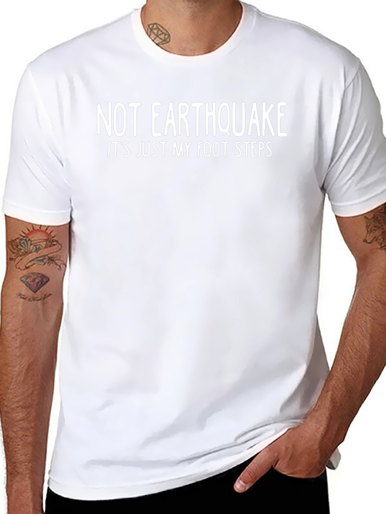 Not Earthquake Funny Graphic T-Shirt