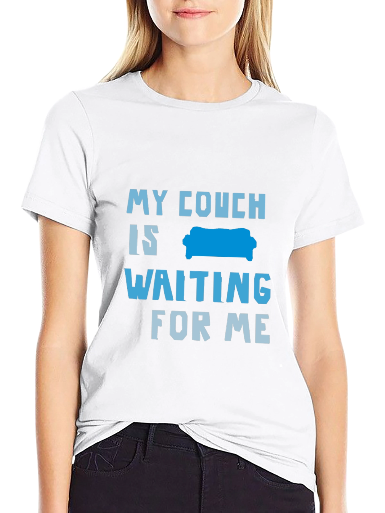 My Couch is Waiting Graphic Tee