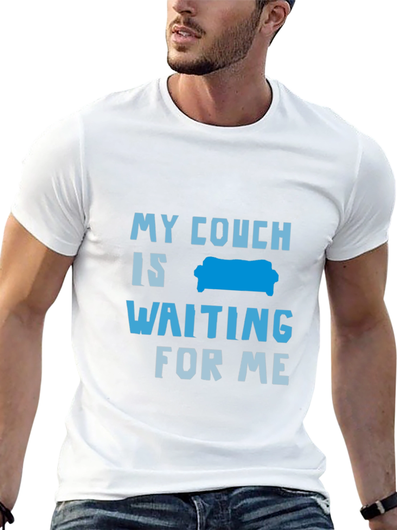 My Couch is Waiting Graphic Tee